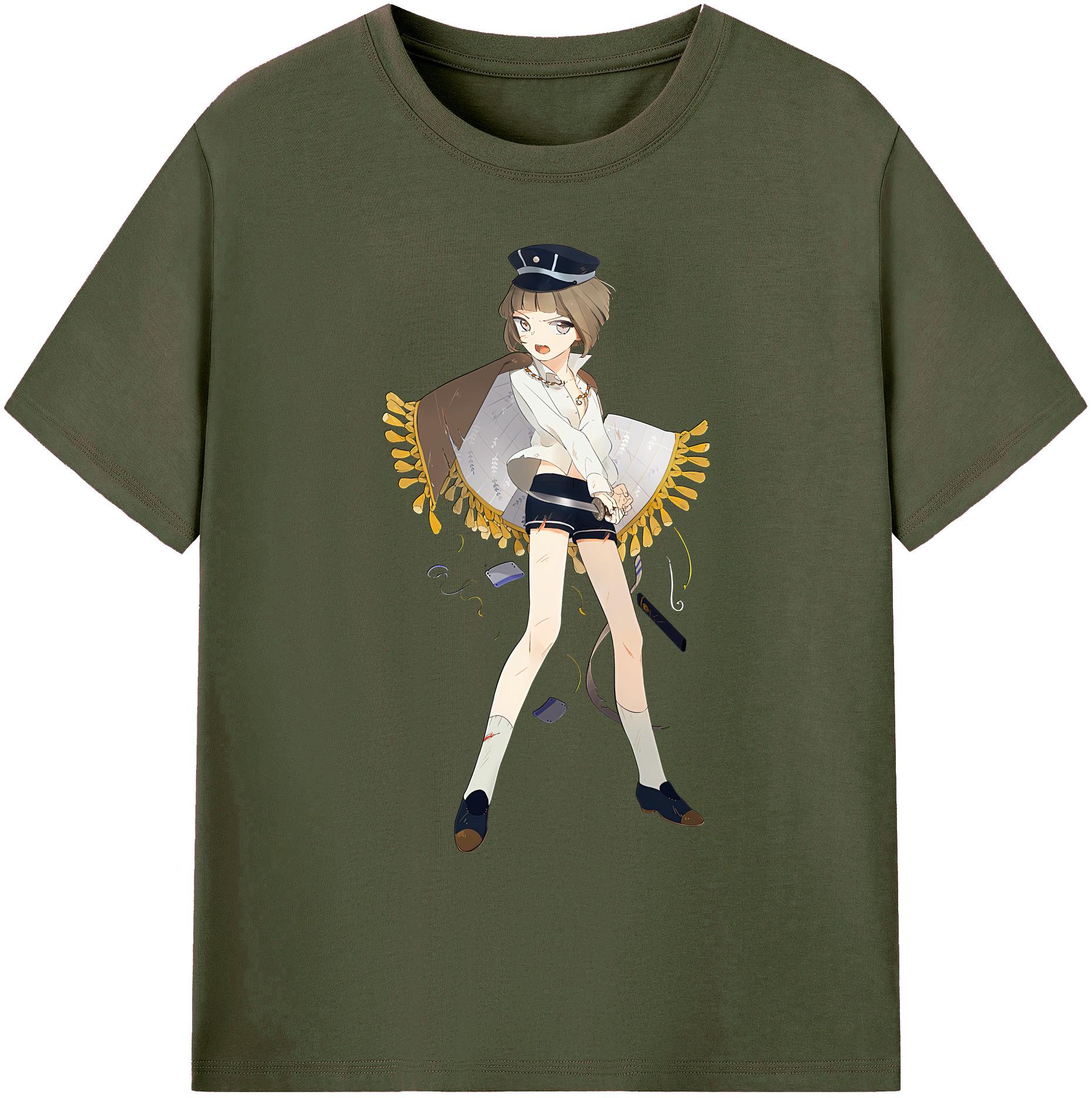 （画像用） 刀剣乱舞 Touken Ranbu 綿100％ メンズ半袖Tシャツ｜肌触りやわらか＆通気性